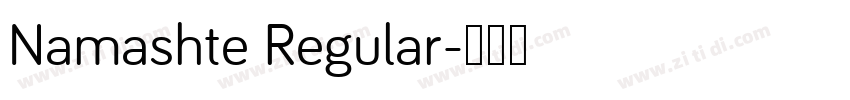 Namashte Regular字体转换